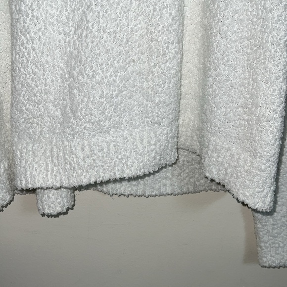 Sanctuary White Textured Teddy Mock Turtleneck Sweater - Picture 4 of 5